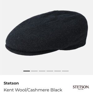 Stetson
Wool/Cashmere Black Flat Cap
